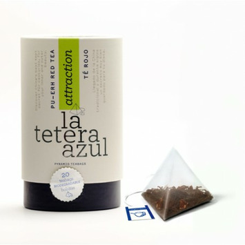 Bote Pirámides Té Rojo "La Tetera Azul"