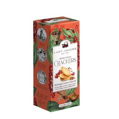 Crackers Veganos Pimienta Roja, Comino y AOVE